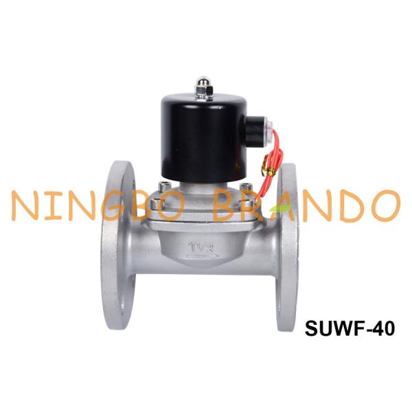 Нержавеющая сталь SUWF-40 служила фланцем клапан соленоида 1 1/2» DN40 24V 220V