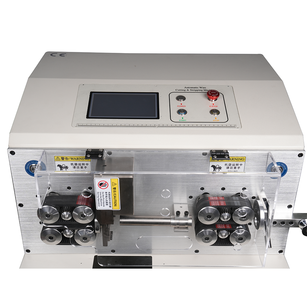 Multi Core Cable Cutting Machine 7 Inch Touch Screen Cable Cut And Strip Machine
