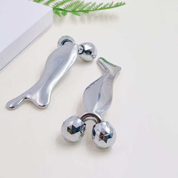 Zinc de aleación de cara y el cuello levantamiento masajista rodillo de la piel de ajuste de rejuvenecimiento herramienta de levantamiento facial