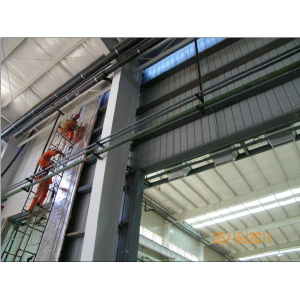PVC Window Alkyd Painting Q345 Steel Frame Buildings 110mm Dia.