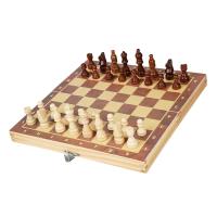 Ensemble d'échecs pour adultes enfants Tableau d'échecs en bois pliable