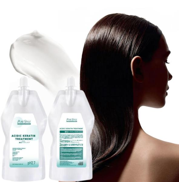 Purestyle Acidic Keratin Hair Treatment Hair Straightening Cream Raw Material OEM Hair Smoothing Cream