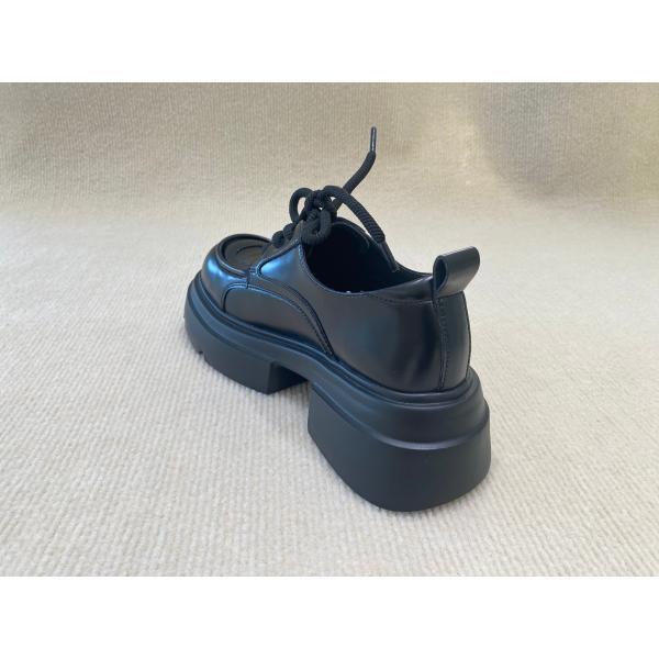 All Black Lace Up Mule Shoes Loafers