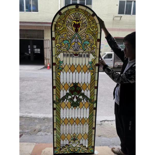 Горячие инкрустированные церковью плавят дверь стеклянного декоративного искусства Кристл стеклянную
