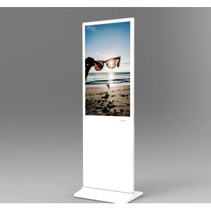 55 Inch Indoor LCD Interactive Touch Screen Digital Signage with 350 Cd/m² Brightness and Quad-core Cortex-A17
