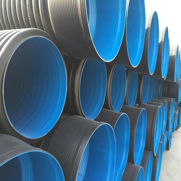 8 Inch 14 inch Corrugated Drain Pipe Black HDPE Polyethylene Custom for Water