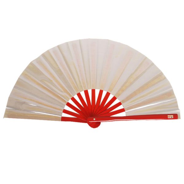 [I AM YOUR FANS] Good Quality Red Bamboo Ribs Fabric Big Hand Fan Hot Sale China Traditional Bamboo Kungfu Fan