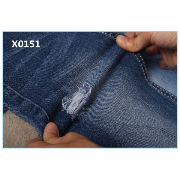 10 oz Cotton Spandex Indigo Blue Jeans Fabric Cost-effetive Affordable High Quality Good Stretch Boyfriend Clean Style