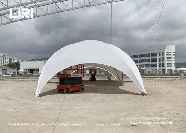 8m Aluminum Crossover Outdoor Hexagonal Dome Frame Tents For Trade Show