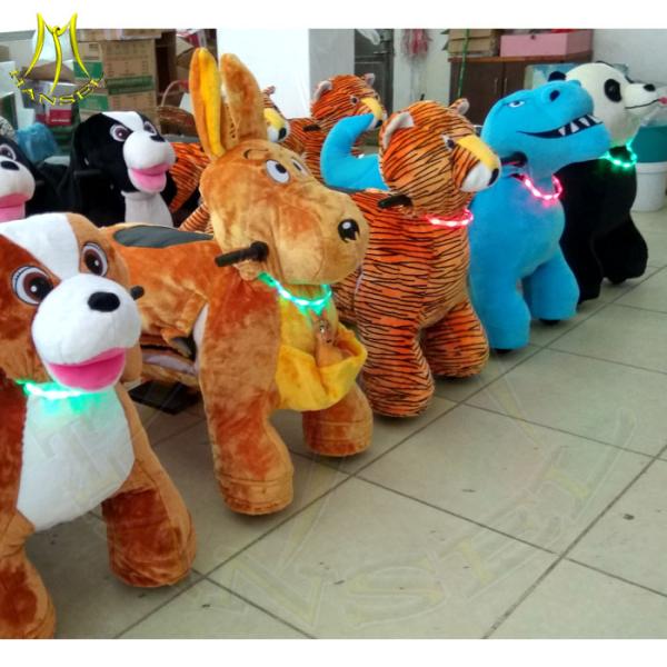 Hansel kids playground equipment helicopter animal kiddy ride playground electric animal scooter for shopping mall