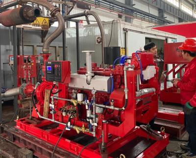 High Efficiency Fire Pump Diesel Engine 300KW With Compact Structure