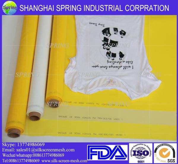 Shanghai Spring factory Polyester or nylon silk screen printing mesh/fabric
