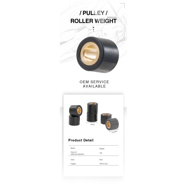 T-MAX 530 25x15 Copper Core Scooter Roller Weight 19X15.5 12g Refit Variator Pulley
