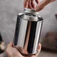 Impresión personalizada Caja de lata de café redonda con tornillo en tapa / válvulas de escape