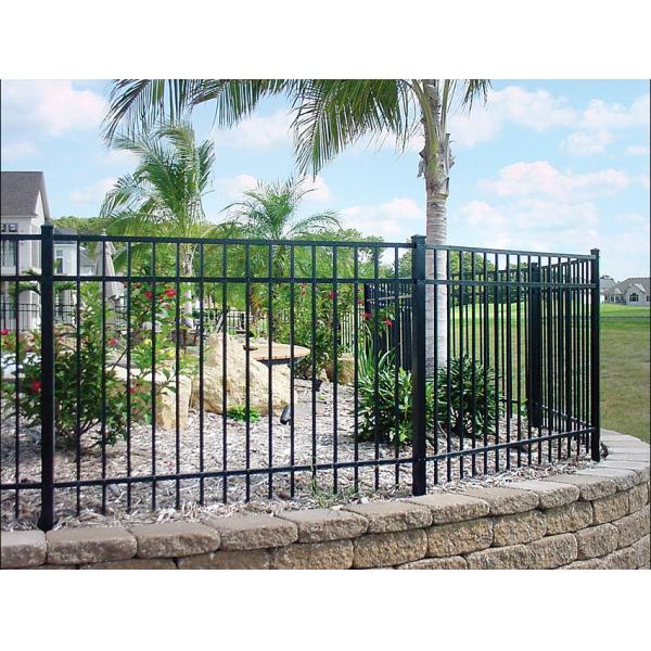 3mm Thickness 8foot Width Steel Tubular Fencing For Swimming Pool Security
