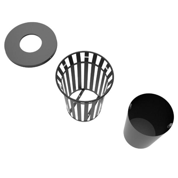 Commercial Street Furnitures 35L Outside Garbage Containers