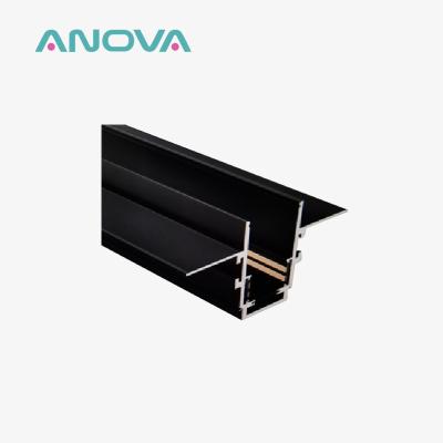 4 Wires Magnetic Recessed Track Lighting Rail 20mm 24V&48V DC