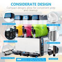 Equipamento de lanches comerciais Máquina automática de limpeza de bebidas congeladas de 3 tanques de 36L