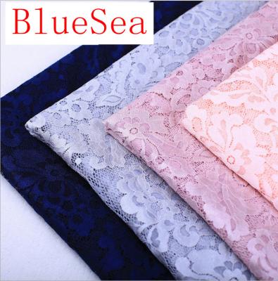 2017 Hot Sale Garment Accessories Strech French Lace Fabric  with Different Color-