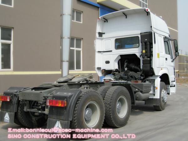 6X4 Heavy Duty Tractor Trailer 371 Hp Euro 2 Tires Manual Transmission Type