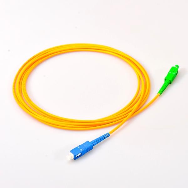 LC/APC 0.9mm Optical Fiber Pigatil Jumper Singlemode Network PVC Fiber Optic Pigtail