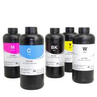 1000 ml de tinta digital UV para impressoras DX5 DX7 XP600 TX800 Opaco CMYKW V