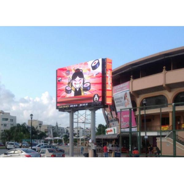 High Brightness Billboard Led Display For Outdoor Ads With 1024*768 Aluminum Cabinet