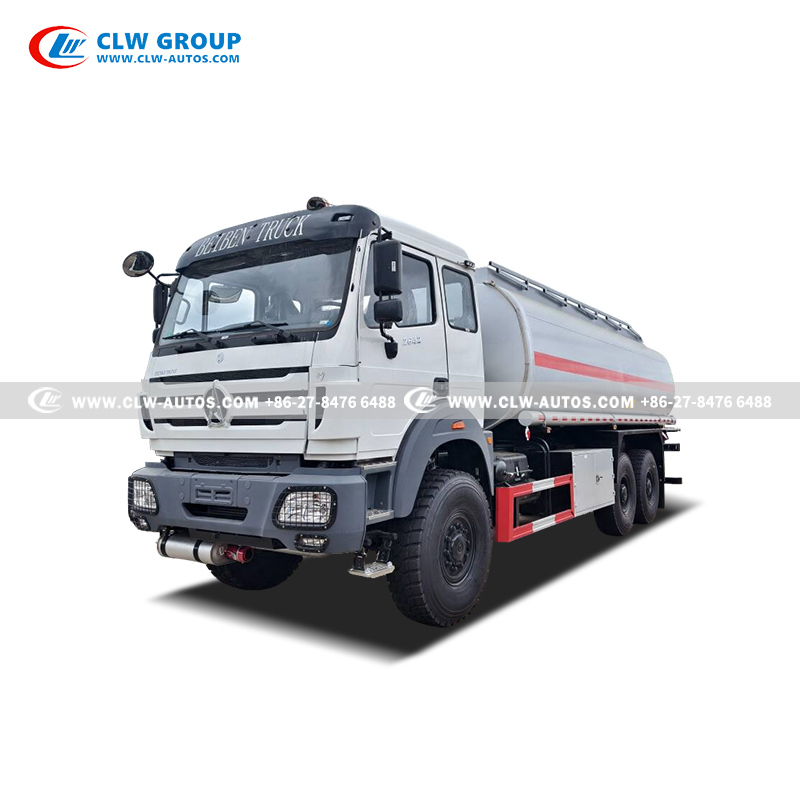 Beiben 6x6 All-Wheel Drive 20,000L 420HP Fuel Tanker Truck for Off-Road Diesel Bowser