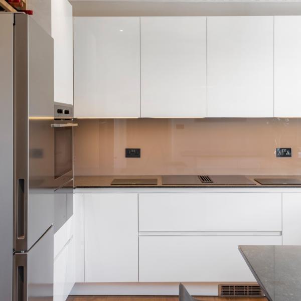 House Contemporary Acrylic Kitchen Cabinets Modern White  High End