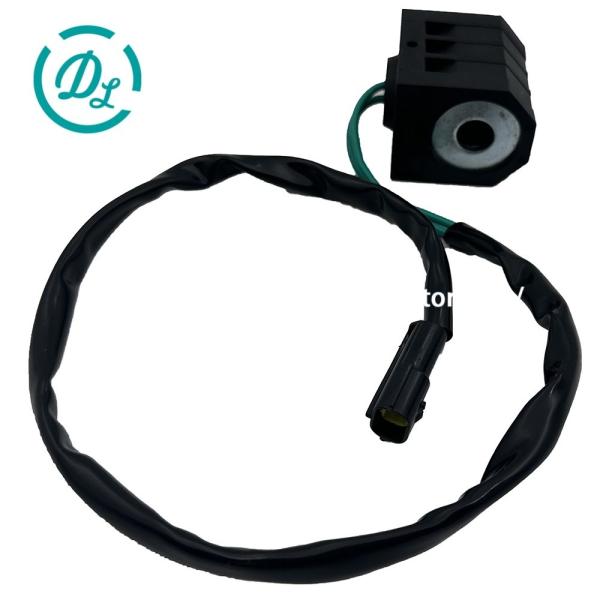 12V Solenoid Valve Coil DH60-7 Excavator Spare Parts 13.6mm*52.2mm