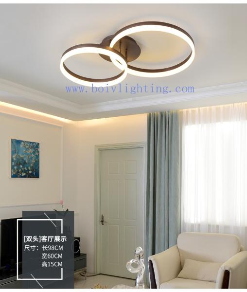 LED Lights Lamp Circle Rings Simple Style Romantic Ceiling Lighting For Wedding Hall Decoration