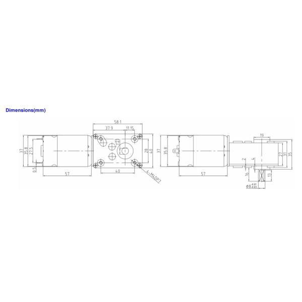 Motor de engranaje de gusano de alto par 12V 24V Volt Motor de engranaje de corriente continua de micro cepillado eléctrico