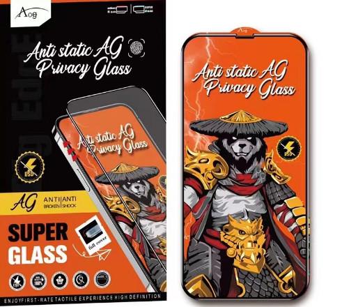 AOG ESD Phone Screen Protector Privacy Matte Anti Spy Tempered Glass