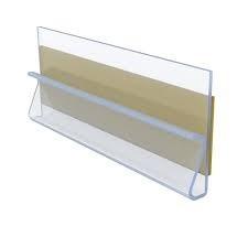 PETG Thermoform Plastic Sheets Sign PETG Sheet Stock Label Holder Strips For Supermarket Retail Stores Shelves