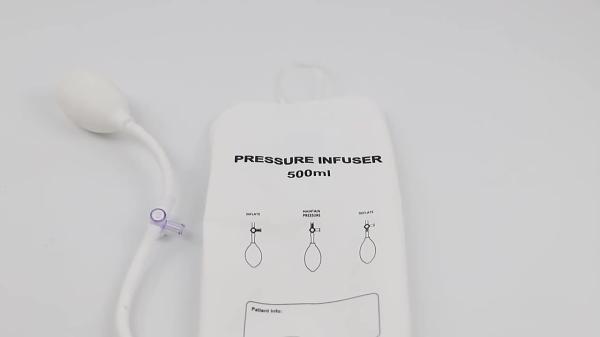 Reusable Fluid Quick Blood Nylon Manual Pressure Infusion Bag with Piston Gauge