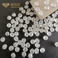 Diamant synthétique rugueux blanc du carat HPHT du diamant développé par laboratoire 3-4