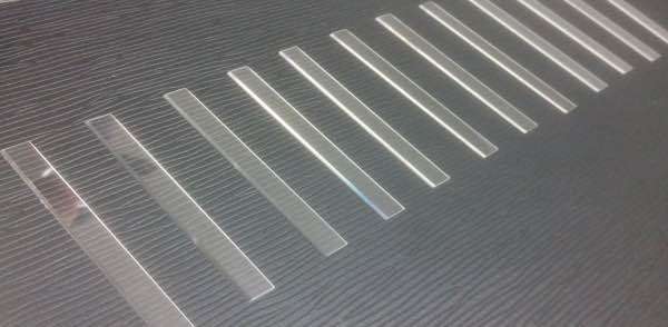 Le saphir de résistance à l'usure partie la lame en verre de substrat en cristal d'oxyde d'aluminium pour le rasoir