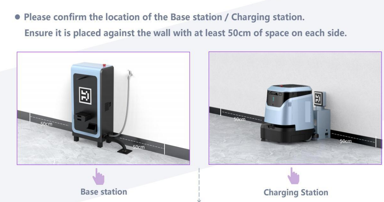 Commercial robot vacuum and scrubber for efficient daily cleaning in large office spaces and warehouses