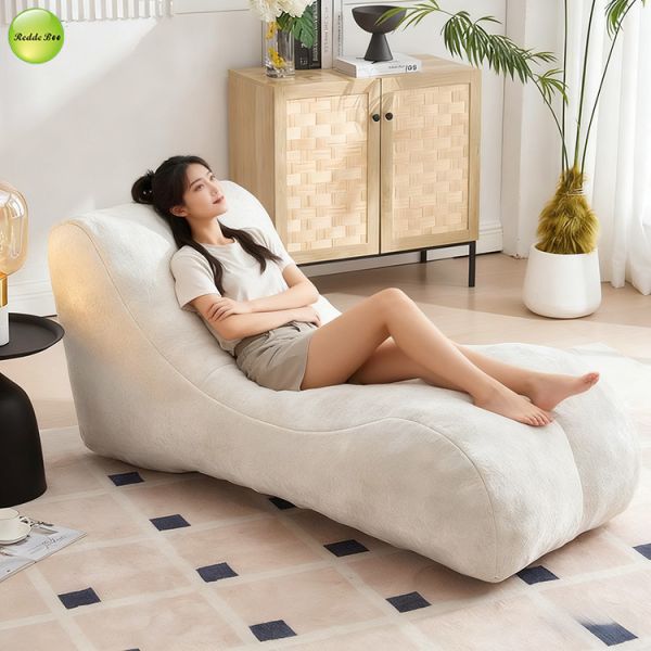 Single Velvet Compressed Sofa Fabric Corner Lounge Chair Bedroom Furniture