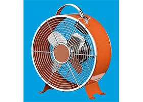 50 60HZ ETL Metal Tabletop Fan 9 Inch Electric For Japanese Market Clock Style