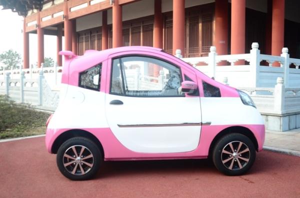 Assentos que cor-de-rosa da cor 2 pouco carro bonde da cidade uma manutenção acidificada ao chumbo de 60 volts livra