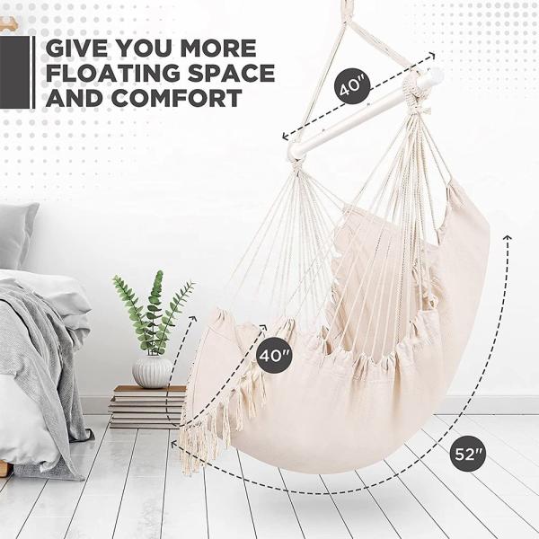 Hanging Chair Garden Outdoor Hammock Camping With Wooden Hammock Chair Boho Hammock