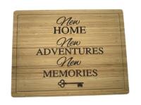 Tajadera de madera de la tabla de cortar de encargo de Logo Engraved Kitchen Bamboo Wood