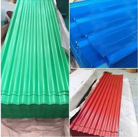 Smooth And Flat Color Coated Roofing Sheets / Metal Roof Tiles For Houses