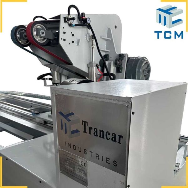 Steel cylinder rod external surface autoamtic polishing machine with dust collector