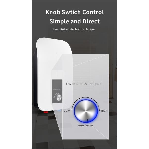 IP25 Induction Water Heater Waterproof Instant Hot Water Bathroom 5500W