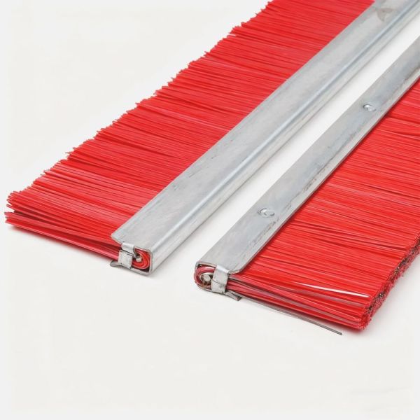 Heavy Duty Nylon Plus Steel Wire Strip Brush for Concrete Block Brick Machine Mould