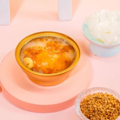 Chinese Osmanthus Chestnut Stewed Peach Gum Resin Dessert With Glutinous Rice