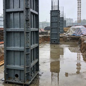 Modern Industrial Light Steel Concrete Column Formwork For Column Construction