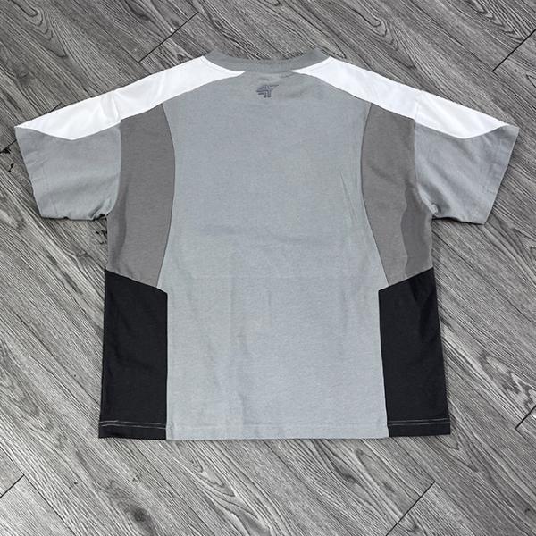 Custom Color Blocking Embossing Logo Football Jersey Cotton Boxy T Shirt Soccer Jersey Basketball Jersey